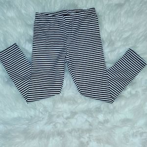 New Carter's blue & white striped leggings